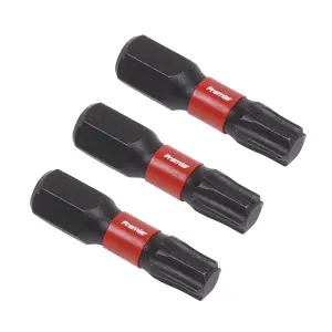 Sealey TRX-Star T30 Impact Power Tool Bits Forged From S2 Steel 25mm 3pc AK8220