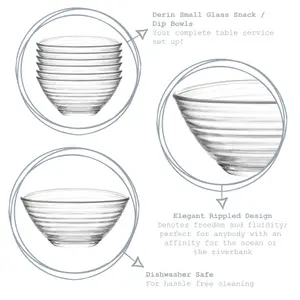 LAV - Derin Glass Serving Bowl - 7cm