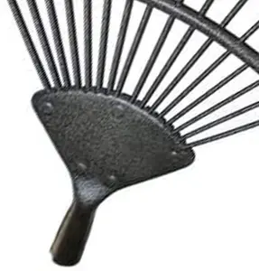 Replacement 16 Tooth Lawn Rake Head Garden Carbon Steel Grass Leaves Leaf Lawn