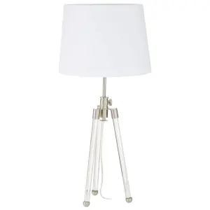 Interiors by Premier Halia Nickel Finish Table Lamp