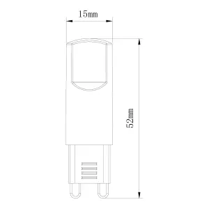 Jacobsen G9 2.6W Neutral white LED Light bulb, Pack of 2