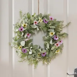 Artificial Door Wall Spring Wreath Home Decor, Multi - One Size