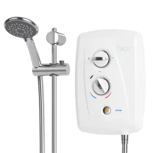 Triton T80 Easi-Fit+ White Manual Electric Shower, 10.5kW