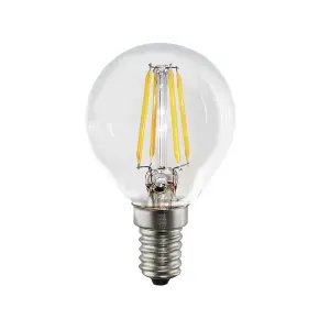 Harper Living 4.5 Watts E14 LED Bulb Clear Golf Ball Warm White Dimmable, Pack of 10