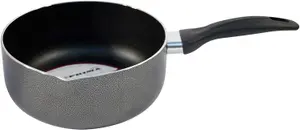 Non Stick Milk Pan Cookware Black Stir Kitchen Handle Cooking Heating 20Cm