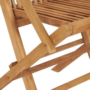 Berkfield Garden Chairs 8 pcs Solid Teak Wood