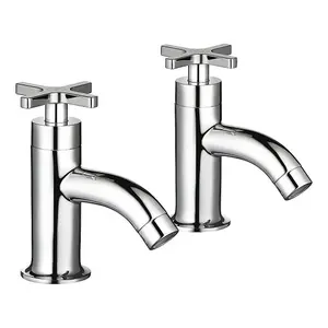 Mira Showers Revive Bath Pillar Tap Chrome Bathroom - 1 Pair 2.1819.003