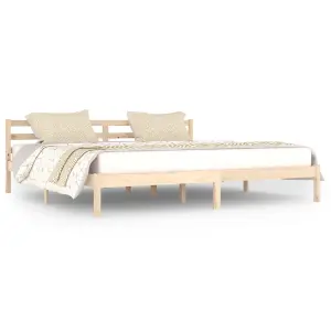 Berkfield Day Bed Solid Wood Pine 200x200 cm Super King