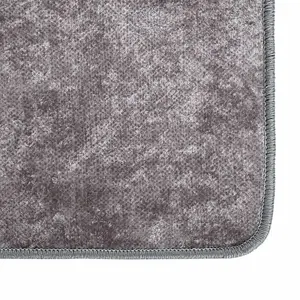 Rug Washable 190x300 cm Grey Anti Slip