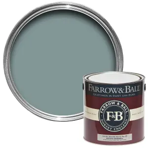 Farrow & Ball Estate Oval Room Blue No.85 Eggshell Paint, 2.5L