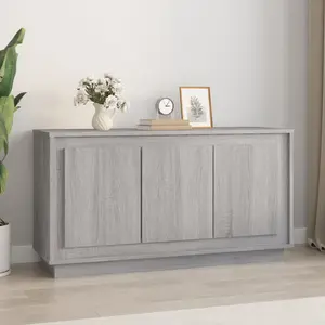 Alpen Home Sideboard Sonoma Oak 102X35x55 Cm Engineered Wood Grey Sonoma