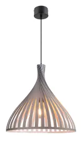 GoodHome Crozon Dark grey Pendant ceiling light, (Dia)380mm