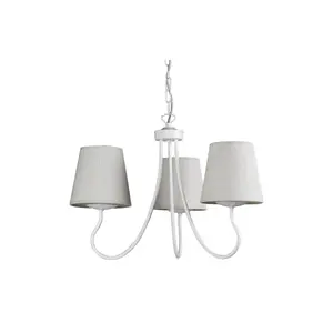 Luminosa Margot Multi Arm Pendant Ceiling Light, White