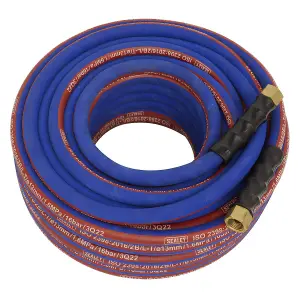 Sealey Air Hose 30m x 13mm with 1/2"BSP Unions Extra-Heavy-Duty