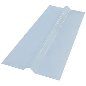 Heavy Duty Universal Clear PVC Roof Ridge Cap UniRidge - Universal Roofing Verge Capping