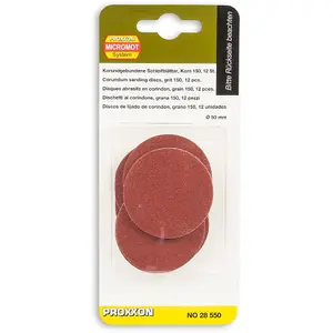 PROXXON Sanding Disc for LWS - 150g (Pkt 12)