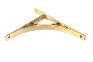 Satin Brass Tyne Shelf Bracket (260mm x 200mm)