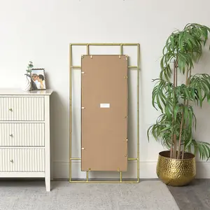 Melody Maison Large Gold Framed Wall Mirror 120cm x 60cm