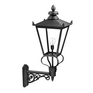 IP23 Wall Light Carriage Style Black LED E27 200W