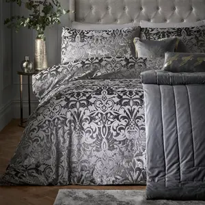 Polyester Duvet Set Slate / Super King - 2 Standard Pillowcases