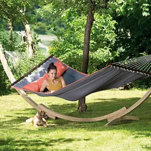 American Dream Double Garden Hammock - Grey