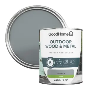 GoodHome Outdoor Delaware Satinwood Multi-surface paint, 750ml