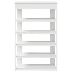 Berkfield Shoe Rack White 60x30x98 cm Engineered Wood