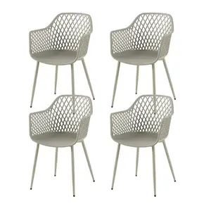 Alzugaray Dining Chair (Set of 4) Grey