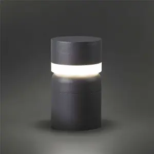 Luminosa Sete LED Outdoor Pedestal Light White, Dark Grey IP54