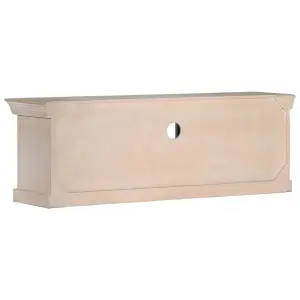 Berkfield TV Cabinet White 120x30x40 cm Solid Mango Wood