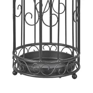 Metal Umbrella Stand Black AMBOISE