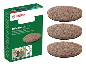 BOSCH Abrasive Heavy Duty Pad (3/Pack) (To Fit: Bosch UniversalBrush Cordless Cleaning Brush)