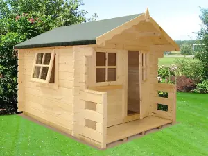 Salcey Mini Log Cabin Playhouse Children's Wendy House