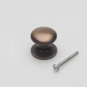 Castelion Antique Brass Finish Bun Cabinet Knob, 32mm