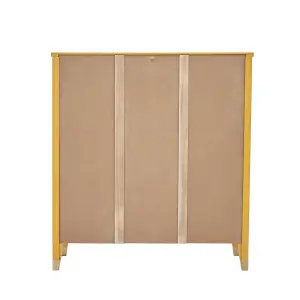 Palazzi Bookcase H97 W89 D25cm - Mustard