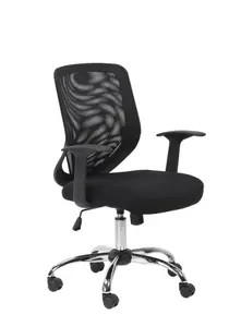 Atlanta Office Chair with Mesh Back in Black