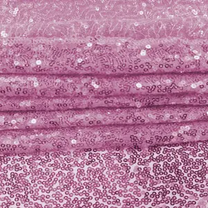 4ft x 7ft Sequin Backdrop Photography Background Shiny Fabric Glitter Curtain Backdrop, Baby Pink