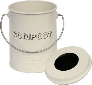 simpa 3L Cream Compost Food Waste Recycling Bin Caddy