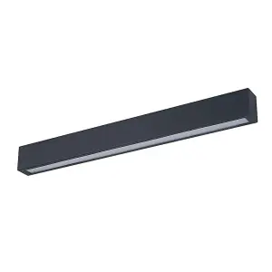 Luminosa Modern LED Wall Lamp Black, Cool White 4000K 1440lm