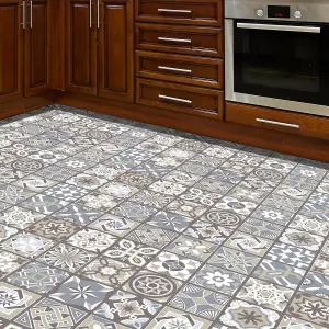 Limestone Spanish Tiles Self-adhesive kitchen, bathroom, home floor sticker DIY