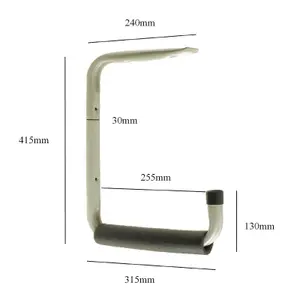 Home.smart Giant Heavy Duty 415mm Wall Mounted Storage Hook with Shelf Support Bracket