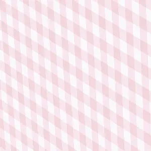 Curver Stockholm Deco Pink & White Gingham 22L Large Plastic Stackable Storage box with Lid