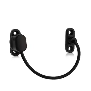 XFORT Viper Thumbturn Locking Cable Window Restrictor in Black