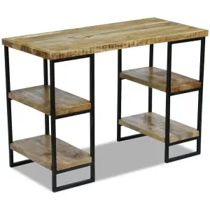 Berkfield Office Desk Mango Wood 110x50x76 cm