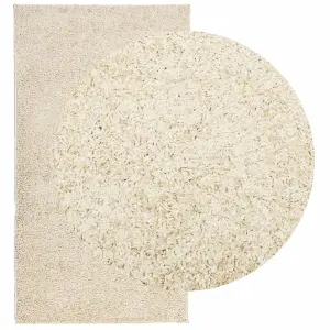 Shaggy Rug PAMPLONA High Pile Modern Gold 60x110 cm