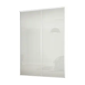 Classic Arctic white 2 door Sliding Wardrobe Door kit (H)2260mm (W)1793mm