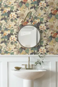 Chambon Floral Watercolor Unpasted Wallpaper