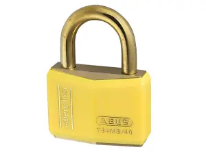 ABUS Mechanical T84Mb/40Mm Yellow Rustproof Padlock