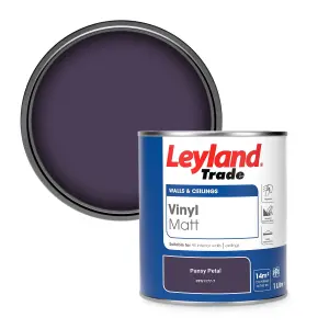 Leyland Trade Vinyl Matt Walls & Ceilings Emulsion Paint Pansy Petal (PPG1177-7) 1L