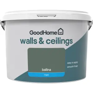 GoodHome Walls & ceilings Ballina Matt Emulsion paint, 2.5L